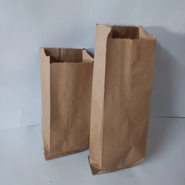 Brown Kraft Paper Grocery Bag - Image 5