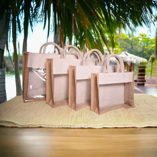 Pvc Window Jute Bag - Image 2