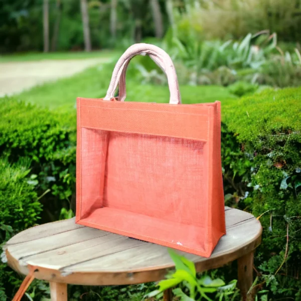 Pvc Window Jute Bag - Image 2