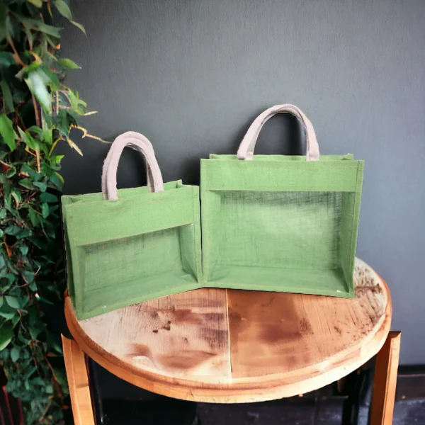 Pvc Window Jute Bag - Image 4