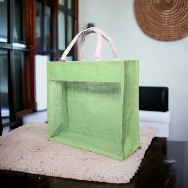 Pvc Window Jute Bag - Image 2