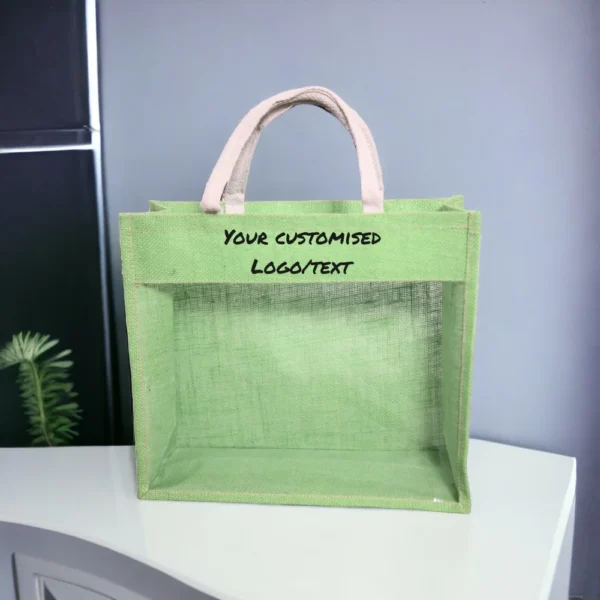 Pvc Window Jute Bag - Image 3