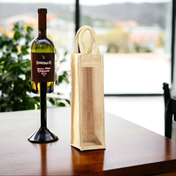 Jute Wine Bag - Image 3