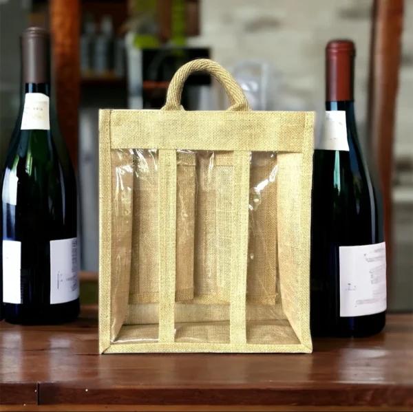 Jute Wine Bag - Image 4